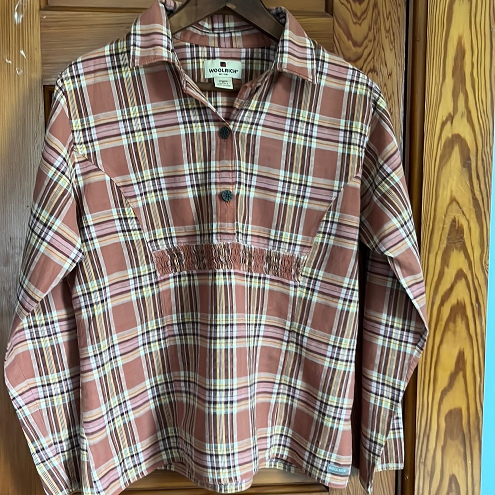 Woolrich Cotton Plaid Shirt Autumn Medium